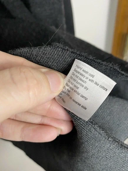 Heather Gray Wool Blend Grandma Collar Button Cardigan Sweater EMI Maglia Sz L - Picture 5 of 6